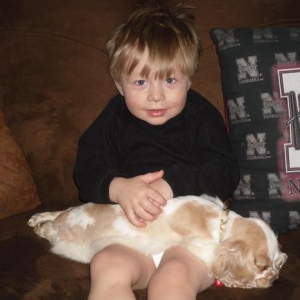 Media 'My nephew Jj holding a very worn out Charlie.' in album 'Charlie'